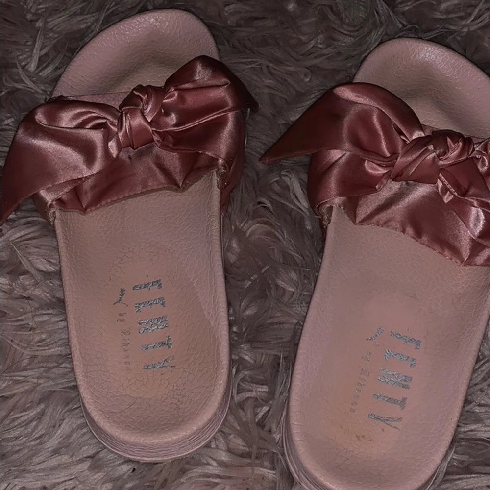 Worn Fenty Slides